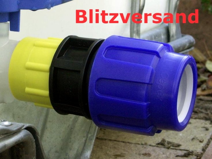 IBC-Adapter PE-Rohr gerader Anschluß 50 mm - zum Schließen ins Bild klicken