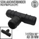 Schlauch Tülle Verbinder T-Stück 38 mm