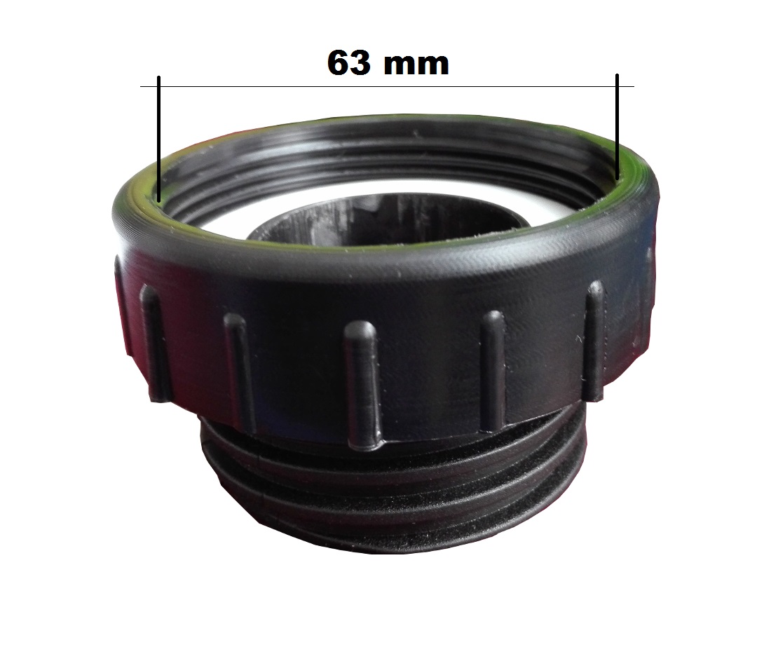 (Bild für) IBC Adapter - Adapter 63mm Feingewinde auf 2" Grobgewinde AG